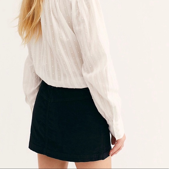 Free People mini skirt in black - Picture 7 of 8